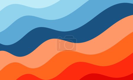 Photo for Pastel colorful wave pattern background - Royalty Free Image