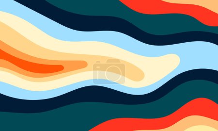 Photo for Dynamic fluid pattern wave lines abstract background - Royalty Free Image