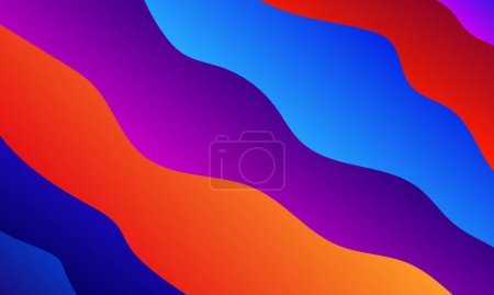 Photo for Colorful gradient background with fluid wave pattern - Royalty Free Image