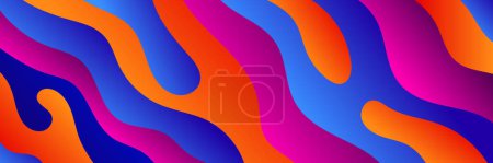 Photo for Modern colorful liquid wave pattern background - Royalty Free Image