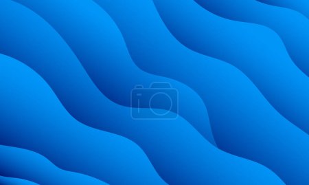 Photo for Dynamic blue wave pattern modern background - Royalty Free Image