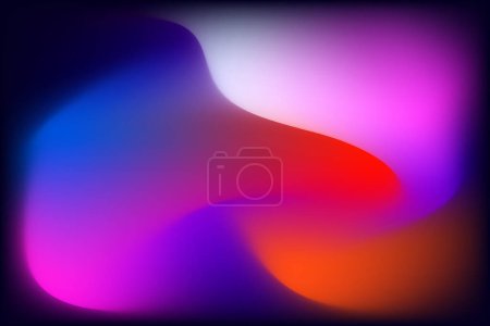 Photo for Modern mesh color gradient background with dynamic curve pattern - Royalty Free Image