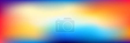 Photo for Modern glowing panorama vivid colorful gradient background - Royalty Free Image