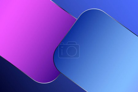 Photo for Modern abstract background of rectangular shape with purple and blue gradation colors - Royalty Free Image