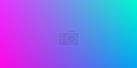 panoramic bright pink and turquoise color gradient background