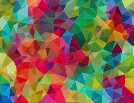 Photo for Colorful background with mosaic lines, geometric pattern - Royalty Free Image