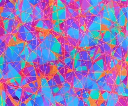 Foto de Fondo colorido con líneas de mosaico, patrón geométrico - Imagen libre de derechos