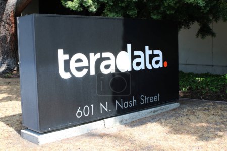Photo for El Segundo CA June 3, 2023Teradata is an enterprise software company that develops and sells database analytics software. The company provides three main services: business analytics, cloud products, - Royalty Free Image