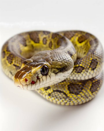Macro Photography of a Snake's Facial Features