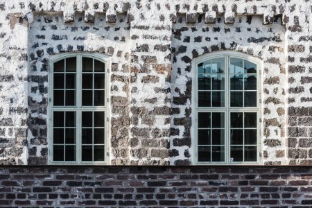 Photo for Windows on old industry building - Royalty Free Image