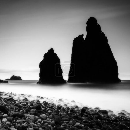 Photo for Sea stacks in sea, Madeira. - Royalty Free Image