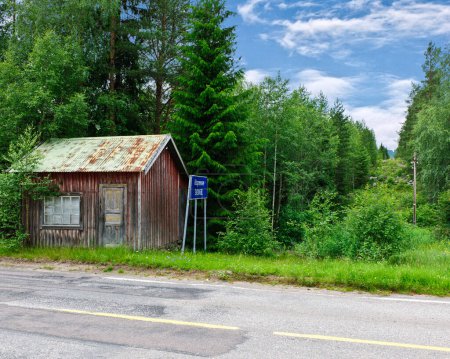 Foto de Antiguo edificio rojo en la frontera, Suecia - Imagen libre de derechos