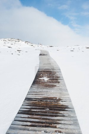 Foto de Paseo marítimo en la nieve, Groenlandia - Imagen libre de derechos