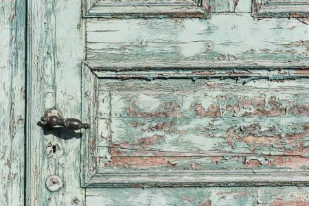Photo for Old worn out front door - Royalty Free Image