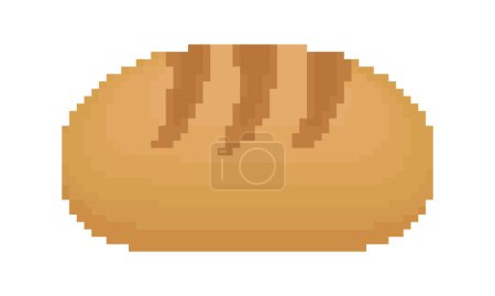 Ilustración de Ilustración de pan con pixel theme2 - Imagen libre de derechos