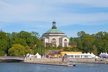 Photo for Stockholm, Sweden - June 22 2019: The Skeppsholmen Church is a church on the islet of Skeppsholmen. Since May 2009, the building is called Eric Ericsonhallen. - Royalty Free Image