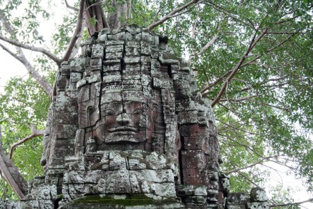 Photo for Ta Som is a small temple at Angkor, Cambodia, built at the end of the 12th century for King Jayavarman VII. It is located north east of Angkor Thom and just east of Neak Pean. - Royalty Free Image