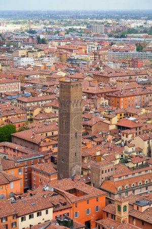 Photo for The Torre Prendiparte is one of the Towers of Bologna, a group of medieval structures in the old town. - Royalty Free Image