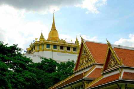 Phu Khao Thong (Golden Mount) overlooking Wat Saket in Bangkok.