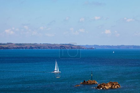 The Goulet de Brest is a 3 km long strait linking the Rade de Brest (roadstead of Brest) to the Atlantic Ocean. Only 1.8 km wide, it is situated between the Pointe du Petit Minou and the Pointe du Portzic to the north.