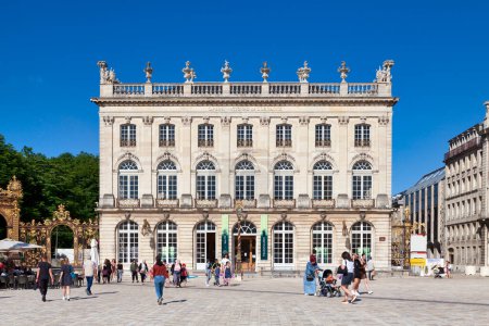 Foto de Nancy, Francia - 24 de junio de 2020: La Ópera Nacional de Lorena es un teatro de ópera en la Place Stanislas. - Imagen libre de derechos