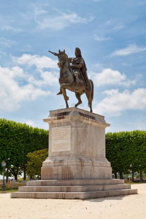 The equestrian statue of Louis XIV is a monument located in the center of the promenade of Peyrou in Montpellier (Herault) erected in 1828. It was made by the sculptor Jean-Baptiste Joseph Debay