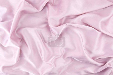 Photo for Pink chiffon fabric texture for background. Silk fabric. Selective focus. - Royalty Free Image