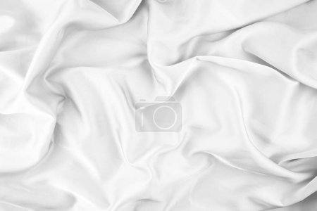 Photo for White chiffon fabric texture for background. Silk fabric. Selective focus. - Royalty Free Image