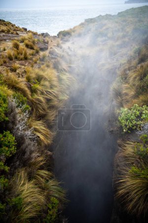 blowhole in a national park in tasmania australia