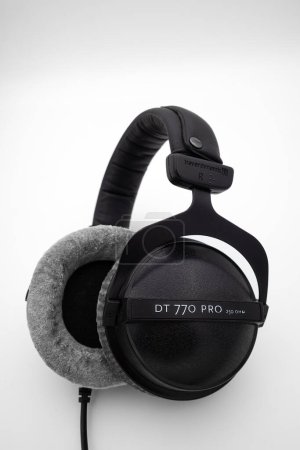 Photo for Zurich, Switzerland - December 21, 2022: Studio closed headphones Beyerdynamic DT 770 PRO for professional recording - Royalty Free Image