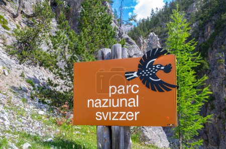 Foto de Fuorn Pass, Suiza - 10 de julio de 2023: El Parque Nacional Suizo se encuentra en los Alpes de Rhaetia Occidental, en el este de Suiza.. - Imagen libre de derechos