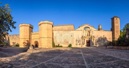 Photo for Poblet, Spain - October 8, 2023: Monastery of Santa Maria de Poblet - famous Abbey and Unesco World Heritage Site, Catalonia - Royalty Free Image