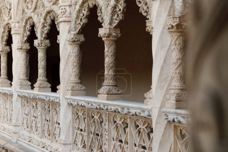 Valladolid, Spain - February 18, 2024: Cloister of the National Museum of Sculpture