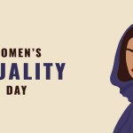 Women's Equality Day banner. Female holiday, celebrated annually on August 26. Vector illustration