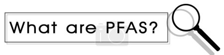 Téléchargez les photos : Qu'est-ce que PFAS ? Doutes et incertitudes concernant les substances perfluoroalkyles et polyfluoroalkyles dangereuses PFAS - Concept avec barre de recherche imaginaire - en image libre de droit