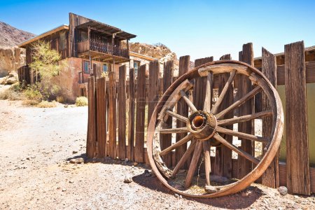 Calico - Geisterstadt und ehemalige Bergbaustadt im San Bernardino County - Kalifornien, Vereinigte Staaten - Gelegen in der Mojave-Wüste in Südkalifornien war es eine Stadt der Silberminen