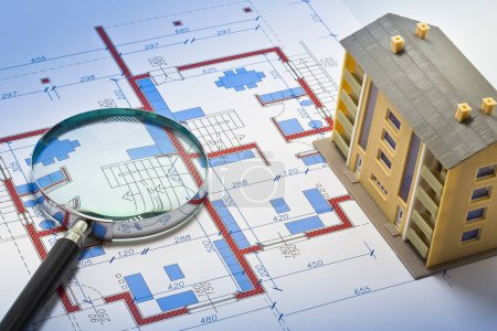 Baugenehmigungskonzept mit Wohnbauprojekt und Eigentumswohnung