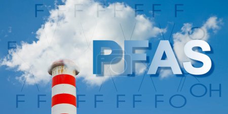 Gefährliche PFAS in der Luft - Perfluoralkyl- und Polyfluoralkylsubstanzen - Wenn sie in Emissionen aus Produktionsanlagen enthalten sind, können sie als Schadstoffe in der Luft transportiert werden