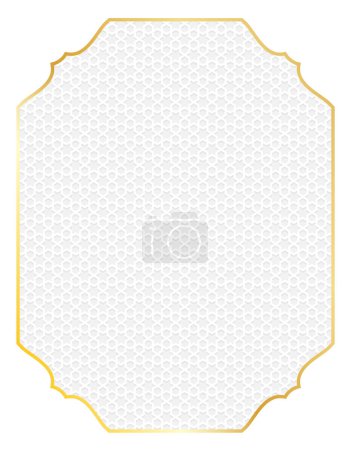 Illustration for Abstract. Islamic background. Design with geometric shape white background. Vector. - Royalty Free Image
