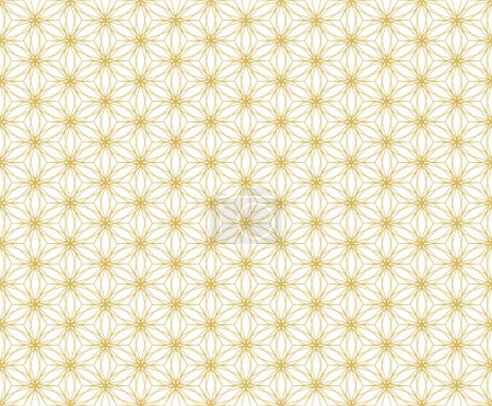 Illustration for Abstract. Geometric seamless pattern gold-white background. vector. - Royalty Free Image