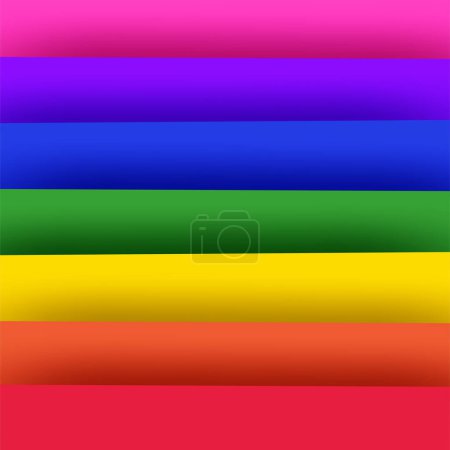 Illustration for Colorful rainbow color background. Vector. - Royalty Free Image
