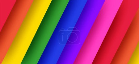 Illustration for Colorful rainbow color background. Vector. - Royalty Free Image
