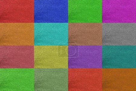 Foto de Es de punto multicolor textura de lana para el patrón y el fondo. - Imagen libre de derechos
