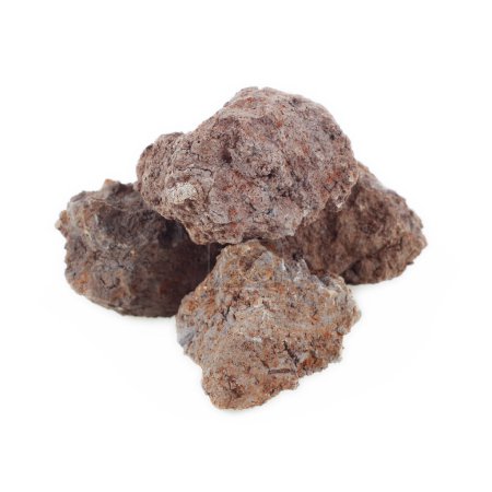 It is Pile of soil isolated on white.
