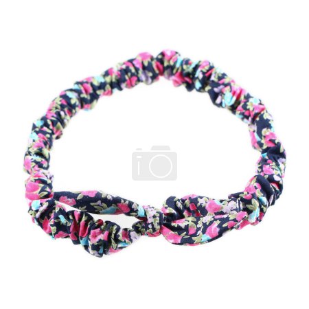 it is textile headband isolated on white.