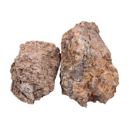 It is Two hard soils isolated on white.