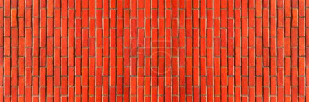 Photo for It is horizontal modern brick wall for pattern and background. - Royalty Free Image