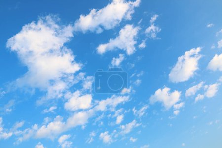 it is white clouds and blue sky for pattern and design.