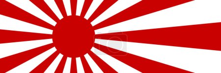 horizontal rising sun flag for pattern and background.