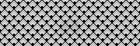 horizontal black chevron design for pattern and background.
